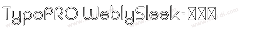 TypoPRO WeblySleek字体转换